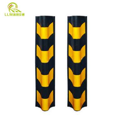 Hot sale parking lot reflective corner protector rubber corner guard